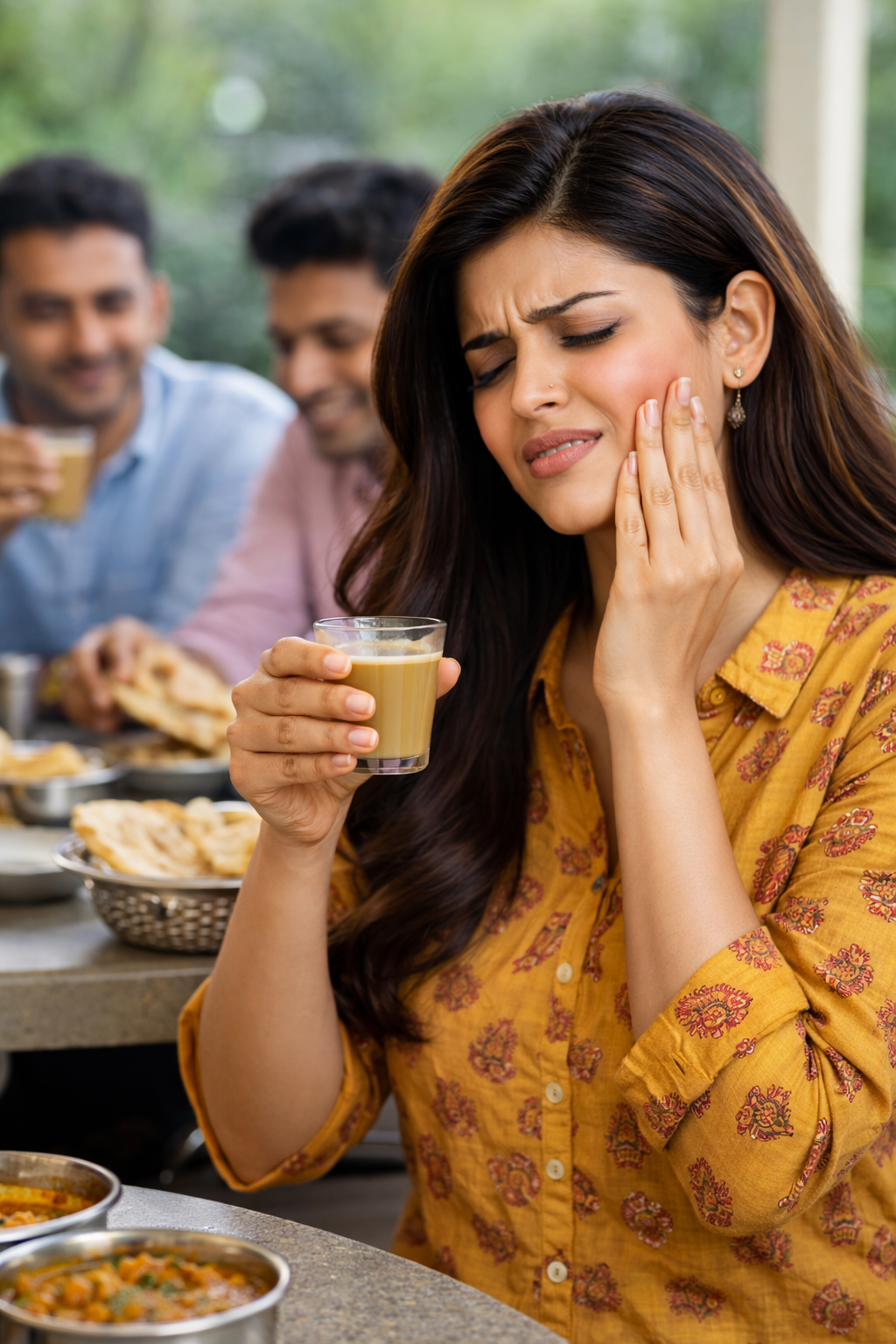 Indian lifestyle — person with chai, daily sensitivity struggle