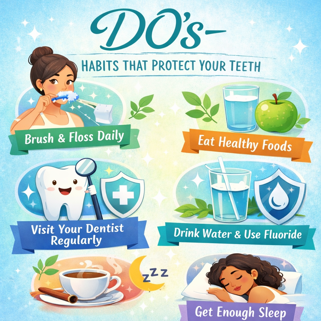 Positive oral care habits — Do's for sensitive teeth